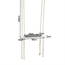 Gyerek hinta, fehér/szürke, SVING