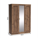 Akasztós szekrény polcokkal, tölgyfa lefkas, TEDY TYP T15