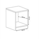 Éjjeliszekrény, tölgyfa, TEDY TYP T16