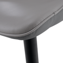 Étkezőszék, világosszürke/sötétszürke/fekete, TABITA