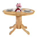 Étkezőasztal, kerek, világos tölgy, átmérő 106 cm, TABLOS