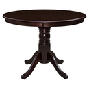 Étkezőasztal, kerek, gesztenye, átmérő 106 cm, TABLOS NEW