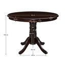 Étkezőasztal, kerek, gesztenye, átmérő 106 cm, TABLOS NEW
