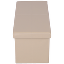 Összehajtható puff, barna textilbőr, IMRA