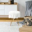 Puff, fehér/arany, JAMINA