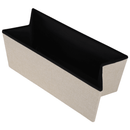 Összehajtható puff, bézs szövet, ORELIA