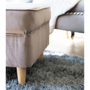 Puff, bézs-szürke/bükk, RUFINO 3 NEW