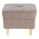 Puff, bézs-szürke/bükk, RUFINO 3 NEW