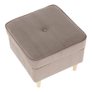 Puff, bézs-szürke/bükk, RUFINO 3 NEW