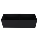 Összehajtható puff, fekete textilbőr, ZAMIRA