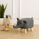 Elefánt alakú zsámoly, szürke/természetes, BALBO