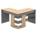 Sarok számítógépasztal, artisan tölgy/grafit, TAMARI