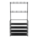 Fogas cipőtartóval, fekete, TARAS