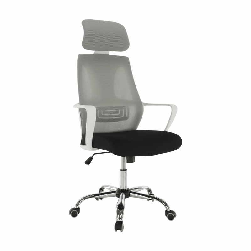 Irodai szék, szürke/fekete/fehér, TAXIS
