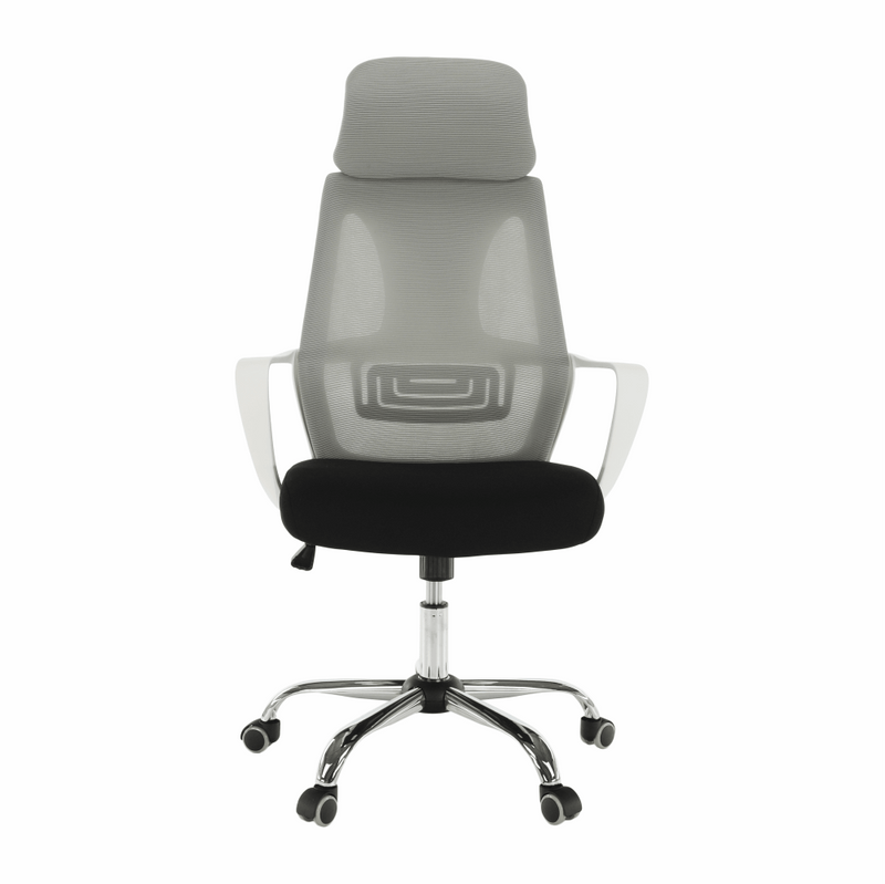 Irodai szék, szürke/fekete/fehér, TAXIS