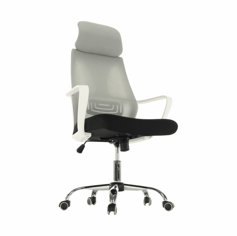 Irodai szék, szürke/fekete/fehér, TAXIS