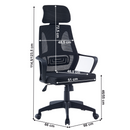 Irodai szék, fekete szövet, TAXIS NEW