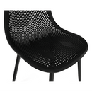 Étkező szék, fekete, TEGRA TYP 2