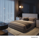 Ágy ágyráccsal, 180x200, canyon fenyő/sonoma trüffel tölgy, TEINA