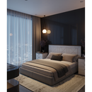 Ágy ágyráccsal, 180x200, canyon fenyő/sonoma trüffel tölgy, TEINA