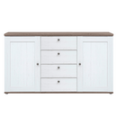 Komód, canyon fenyő/sonoma trüffel tölgy, TEINA KOM2D4S