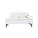 Ágy ágyráccsal, 180x200, canyon fenyő/sonoma trüffel tölgy, TEINA