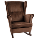 Füles hintafotel, barna/dió, TEJA