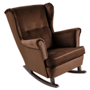 Füles hintafotel, barna/dió, TEJA