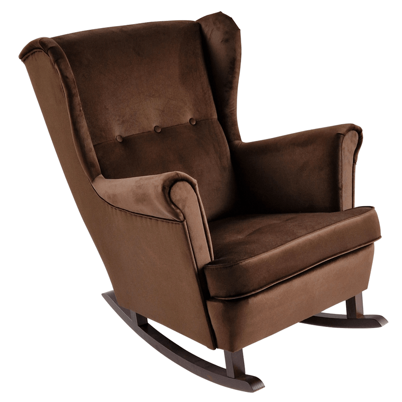 Füles hintafotel, barna/dió, TEJA