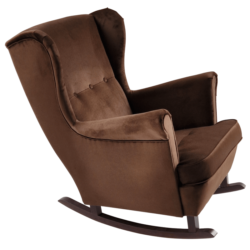 Füles hintafotel, barna/dió, TEJA