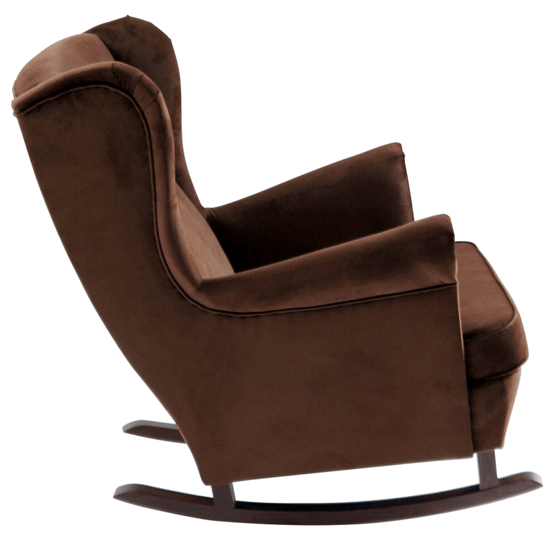 Füles hintafotel, barna/dió, TEJA