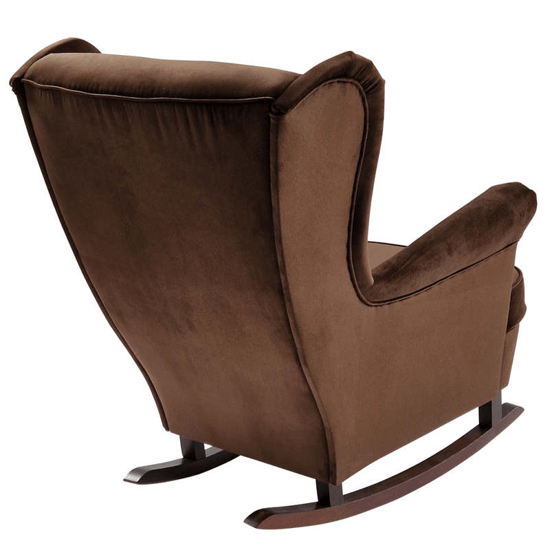 Füles hintafotel, barna/dió, TEJA