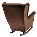 Füles hintafotel, barna/dió, TEJA