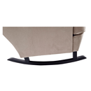 Füles hintafotel, bézs/fekete, TEJA