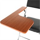 Szék írólappal, fekete/natúr, TEKER