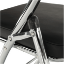 Szék írólappal, fekete/natúr, TEKER