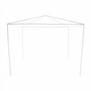 Kerti partisátor, fehér, 3x3 m, TEKNO TYP 1