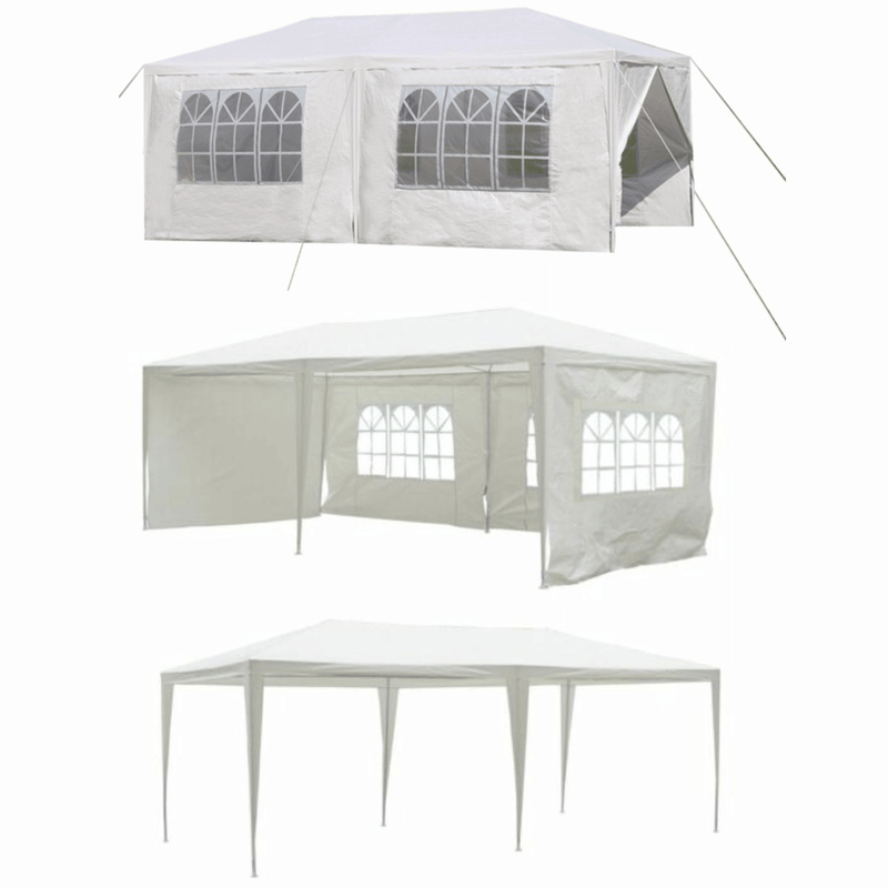Kerti partisátor, fehér, 3x6 m, TEKNO TYP 2