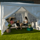 Kerti partisátor, fehér, 3x3 m, TEKNO TYP 1