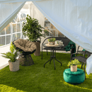 Kerti partisátor, fehér, 3x3 m, TEKNO TYP 1