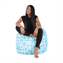 Babzsák, türkisz-fehér/minta, TELDIN