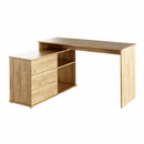Univerzális sarok PC asztal, tölgyfa artisan, TERINO