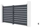 Kapu G21 Reno 350x176 cm kétszárnyú, antracit színű
