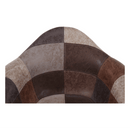 Dizájnos fotel, patchwork/bükk, TERST