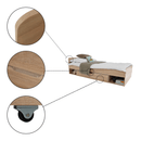 Egyszemélyes ágy 1S/90, sonoma tölgyfa, TEYO