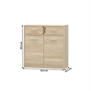 Komód 2D1S, tölgy sonoma, TEYO