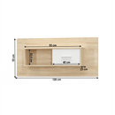 Faliszekrény 1D, fehér/tölgy sonoma, TEYO