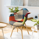 Fotel, patchwork/bükk, TOBO 4 NEW