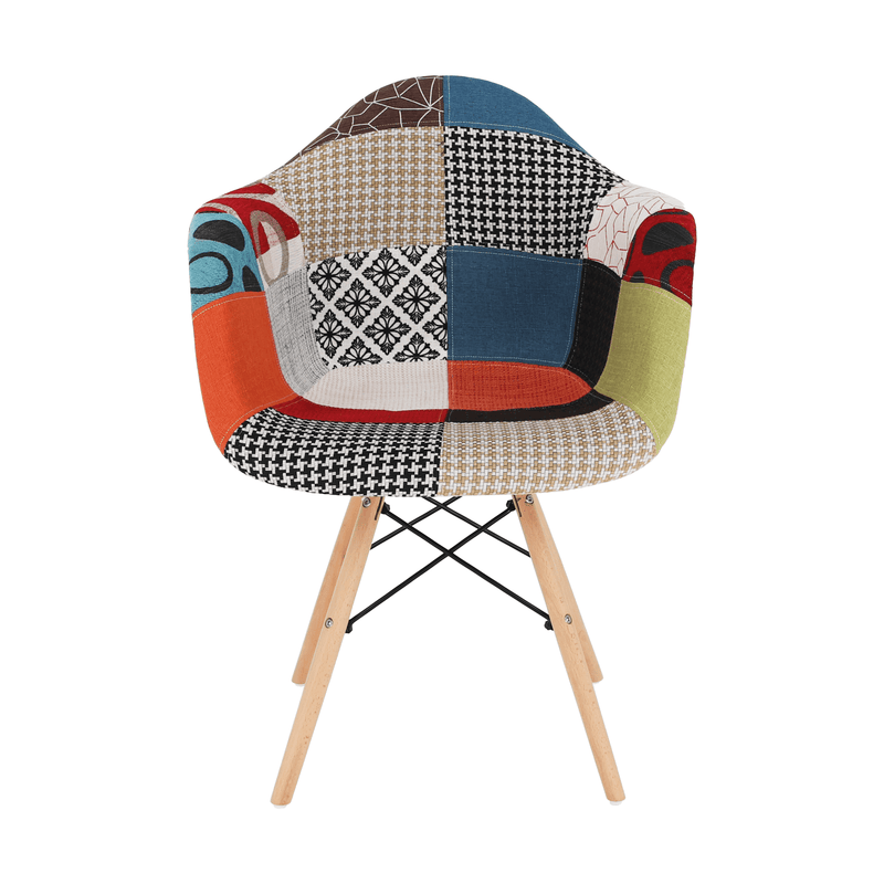 Fotel, patchwork/bükk, TOBO 4 NEW