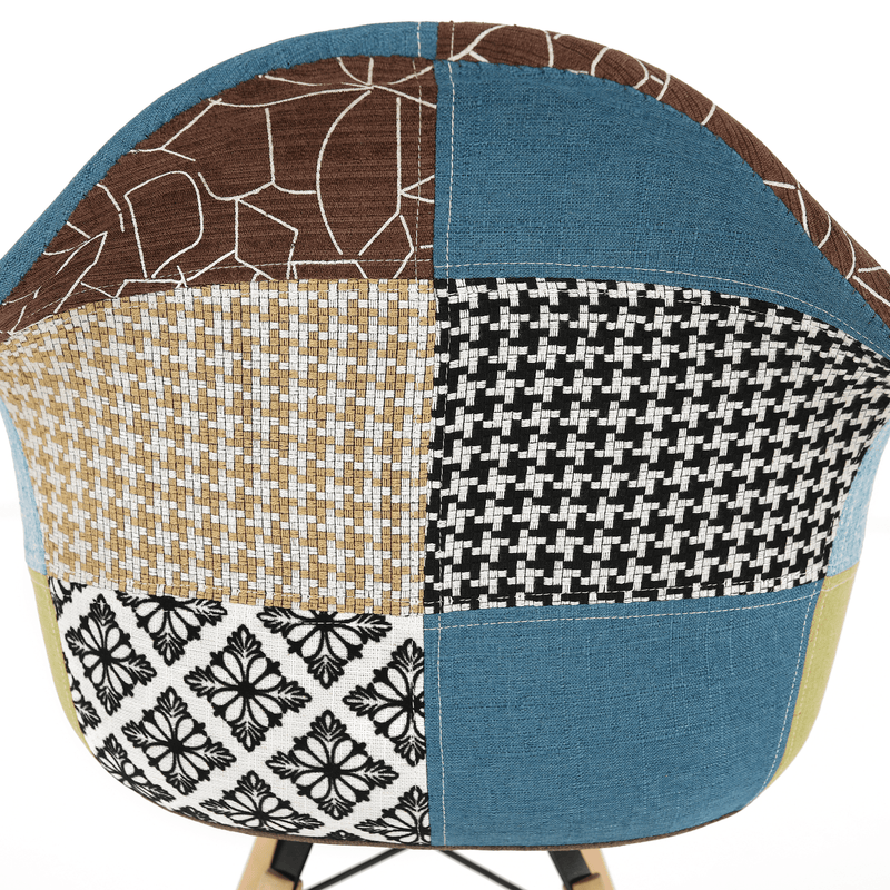 Fotel, patchwork/bükk, TOBO 4 NEW